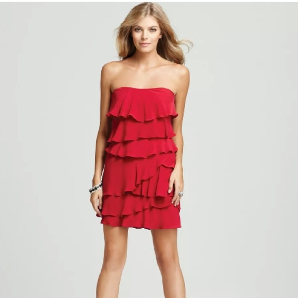 BCBG MaxAzria Ginger Dress In Sangria Size 8